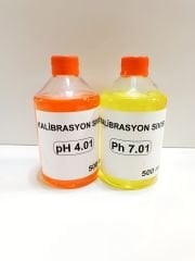 “pH Metre Kalibrasyon Sıvısı Seti 4.01 & 7.01 – Topraksız Tarım ve Laboratuvar Kullanımı İçin Tampon Çözelti