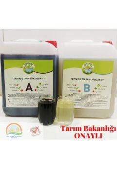 TOPRAKSIZ TARIM  BİTKİ BESİNİ 5 LİTRE A VE B