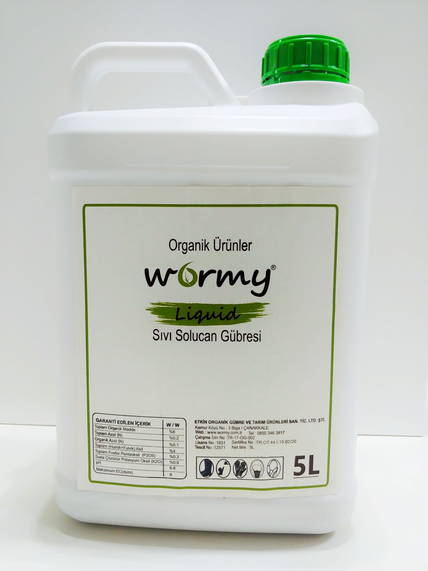 Wormy Solucan Gübresi 5Litre