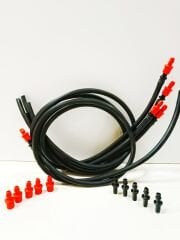 Spagetti Sulama Borusu- Mikro Sulama 10'lu 50 CM NOZUL+NİPEL