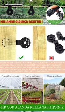 Gölgeleme Tülü Sabitleme Klipsi