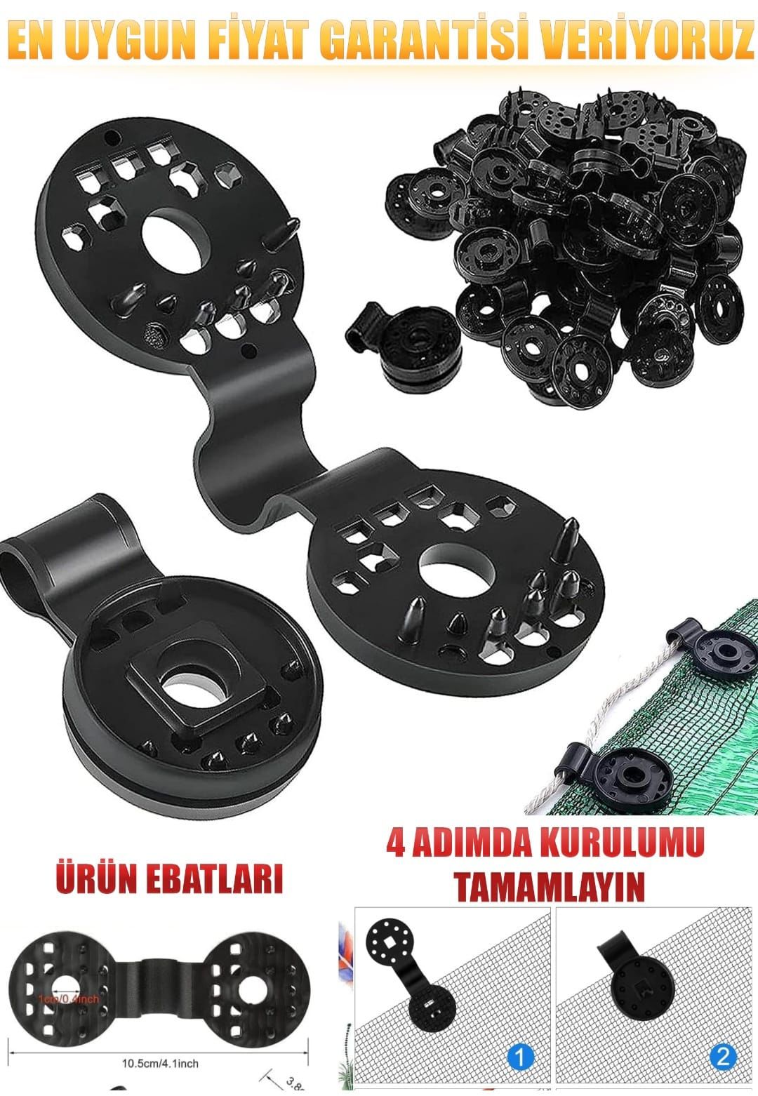 Gölgeleme Tülü Sabitleme Klipsi