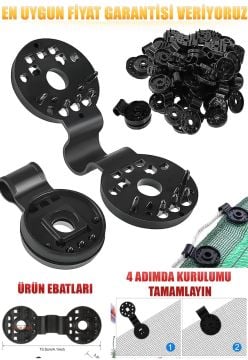 Gölgeleme Tülü Sabitleme Klipsi