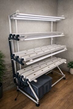 DİKEY TARIM LEDLİ TOPRAKSIZ TARIM HOBİ SİSTEMİ (KARGO DAHİL)