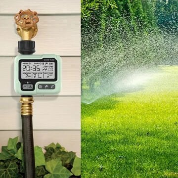Otomatik Su Zamanlayıcı Bahçe Büyük Ekran Dijital Sulama Makinesi(PİLLİ)