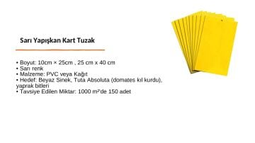 Sarı Yapışkan Ferohormon Tuzak 10'lu Paket ( Sinek ve Zararlılar İçin)
