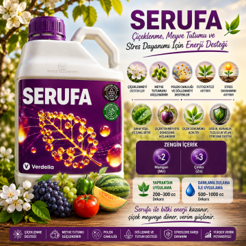 SERUFA BİTKİ BESLEME Çiçeklenme, Meyve Tutumu ve Stres Dayanımı 5 LT/6KG